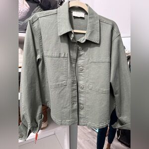 ZSupply cropped jacket - olive green